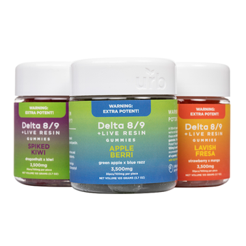 URB D8/D9 3500mg Gummies Jar - 6ct Display