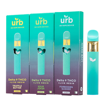 URB D9 THC-O Live Resin 3g Disposables - 6ct
