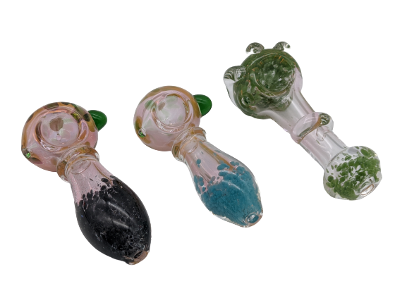 4" Frit Gold Fumed Spoon