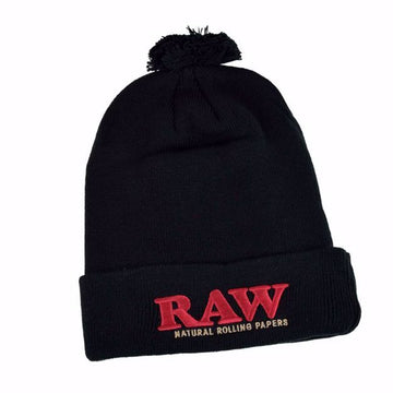 RAW X Rolling Papers Pompom Knit Hat (MSRP: $19.99)