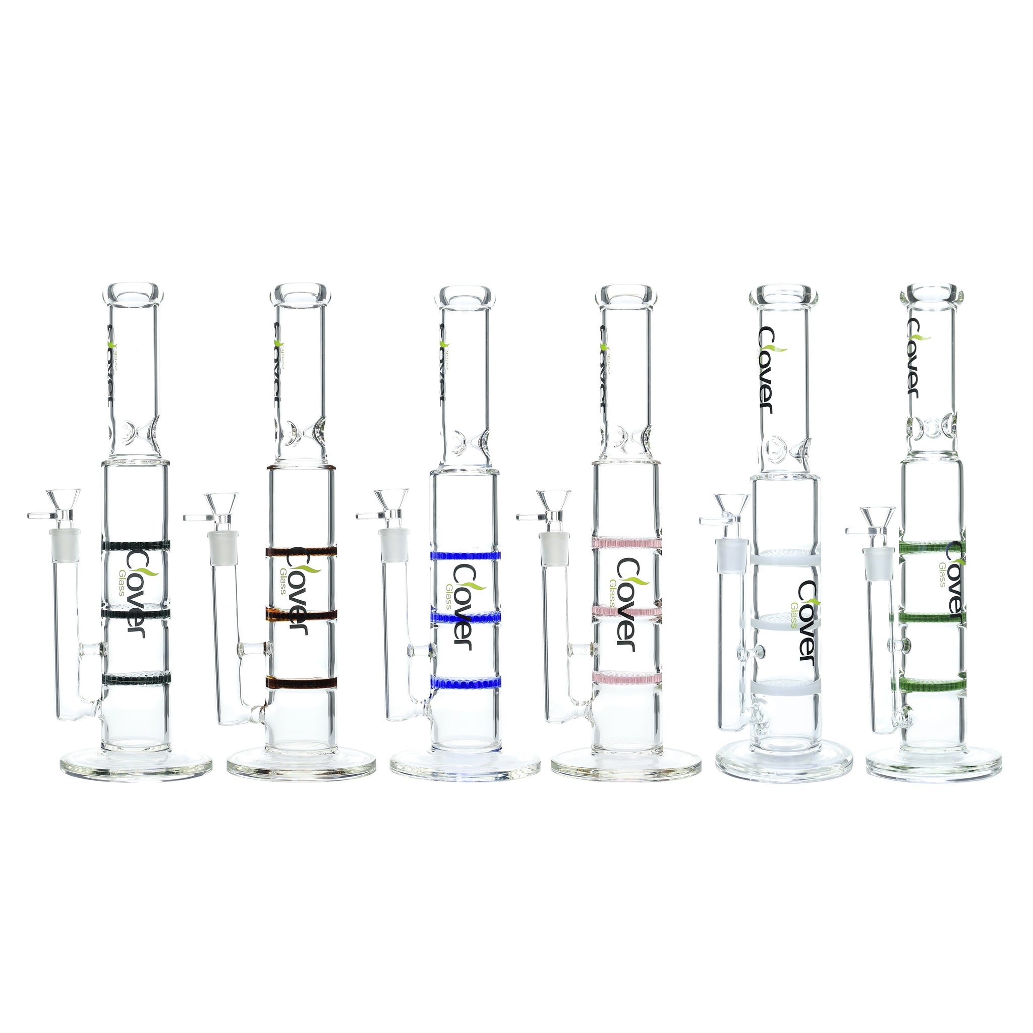 14" CLOVER Triple Disc Perc Water Pipe (MSRP: $49.99)