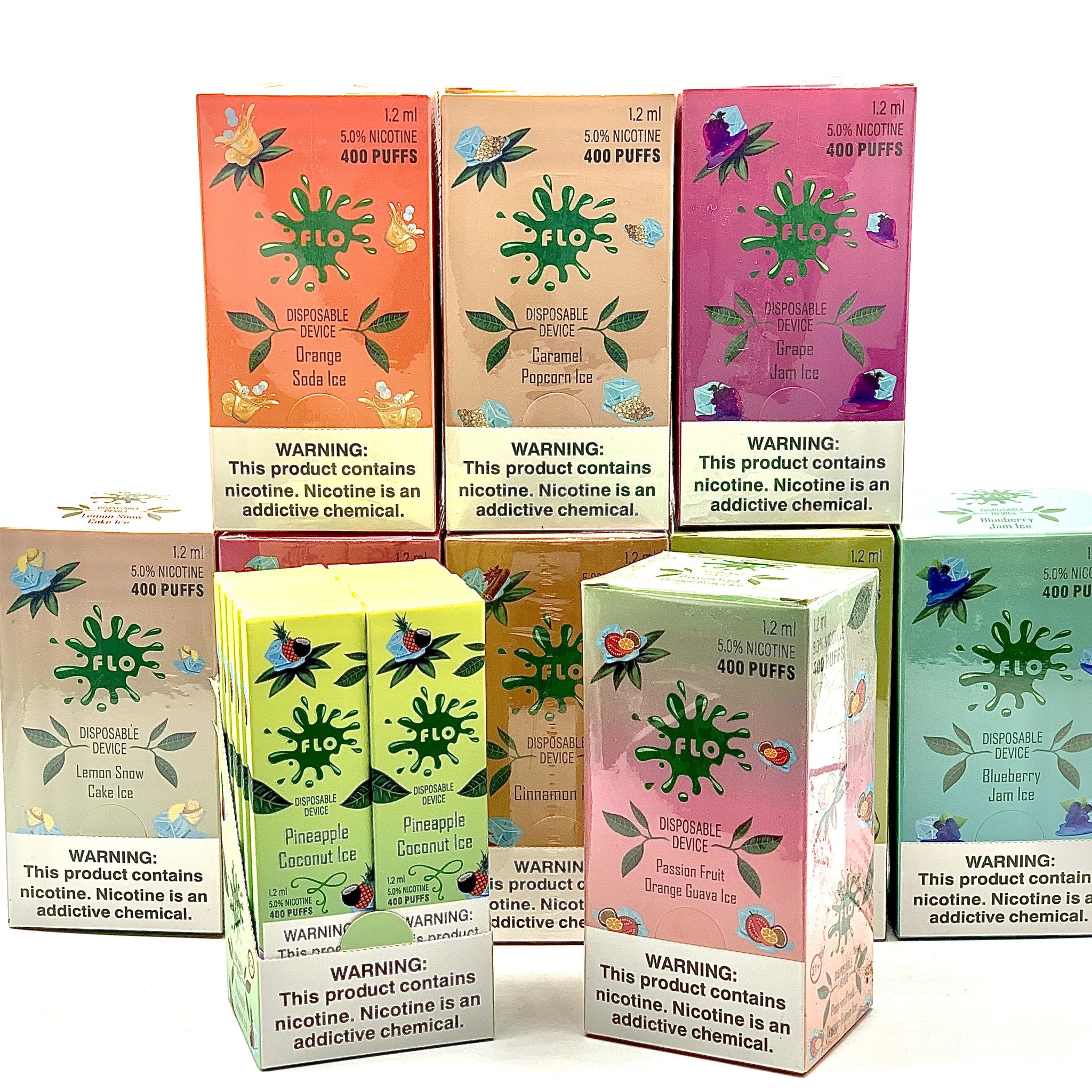 flo disposable vape FLO Bar 5% 1.2ml Disposable Device 10ct Display