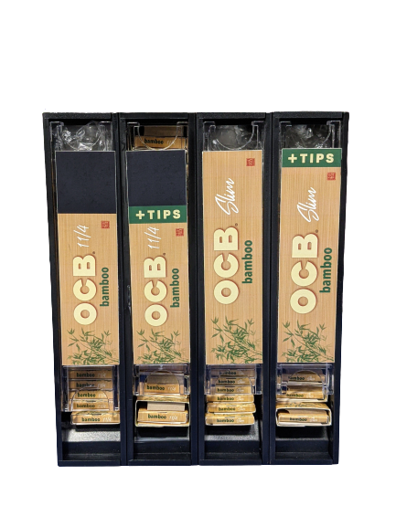 OCB Modular Bamboo Rolling Paper Display - 72ct Display