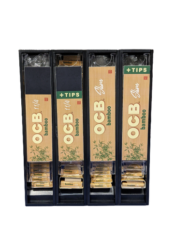 OCB Modular Bamboo Rolling Paper Display - 72ct Display