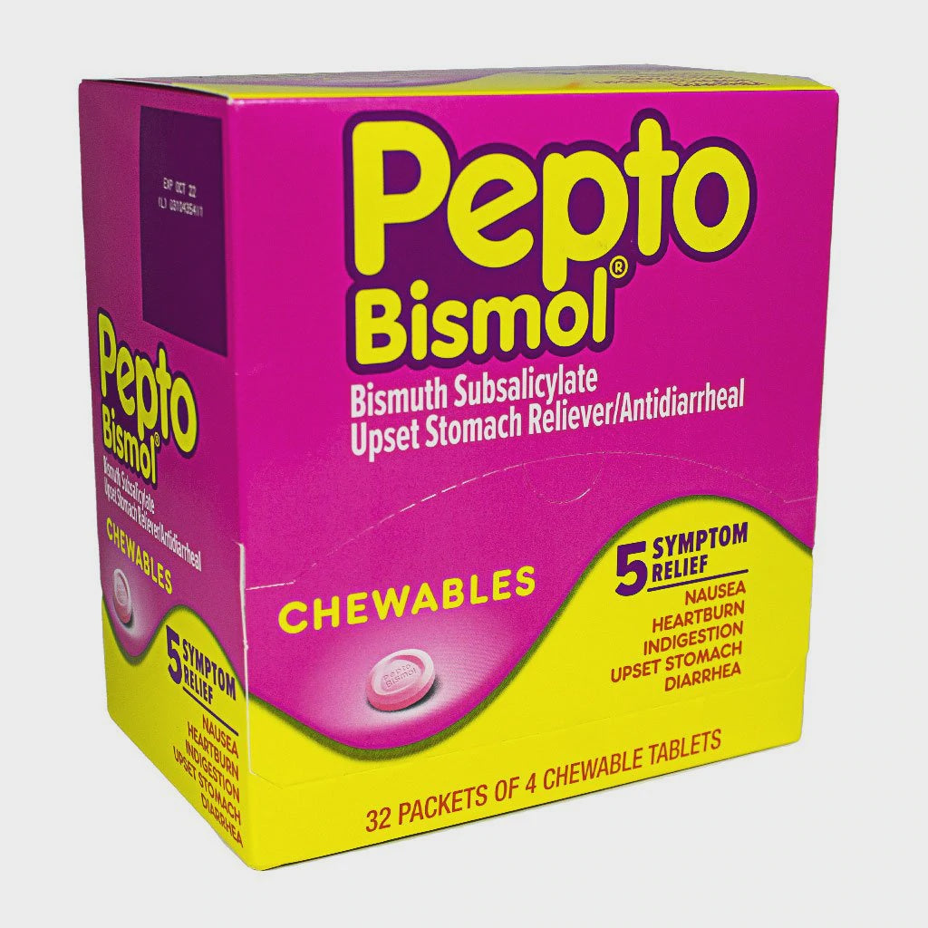 Pepto Bismol Chewable 4 pack - 32ct Display
