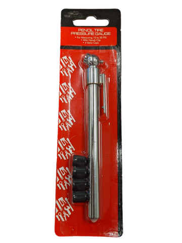 Tire Gauge with Valve Caps - Blister