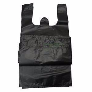 1/6 Large Plastic Shopping Bags - Skokie Cash & Carry