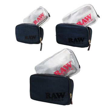 RAW Black Smell Proof Smokers Pouch v2 | 3 Sizes