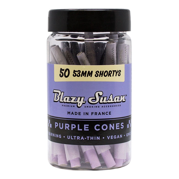 Blazy Susan Purple 53mm Cone - 50ct Jar