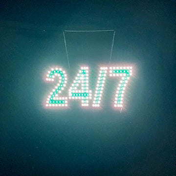 Mini 9" x 20" LED "24/7" Sign