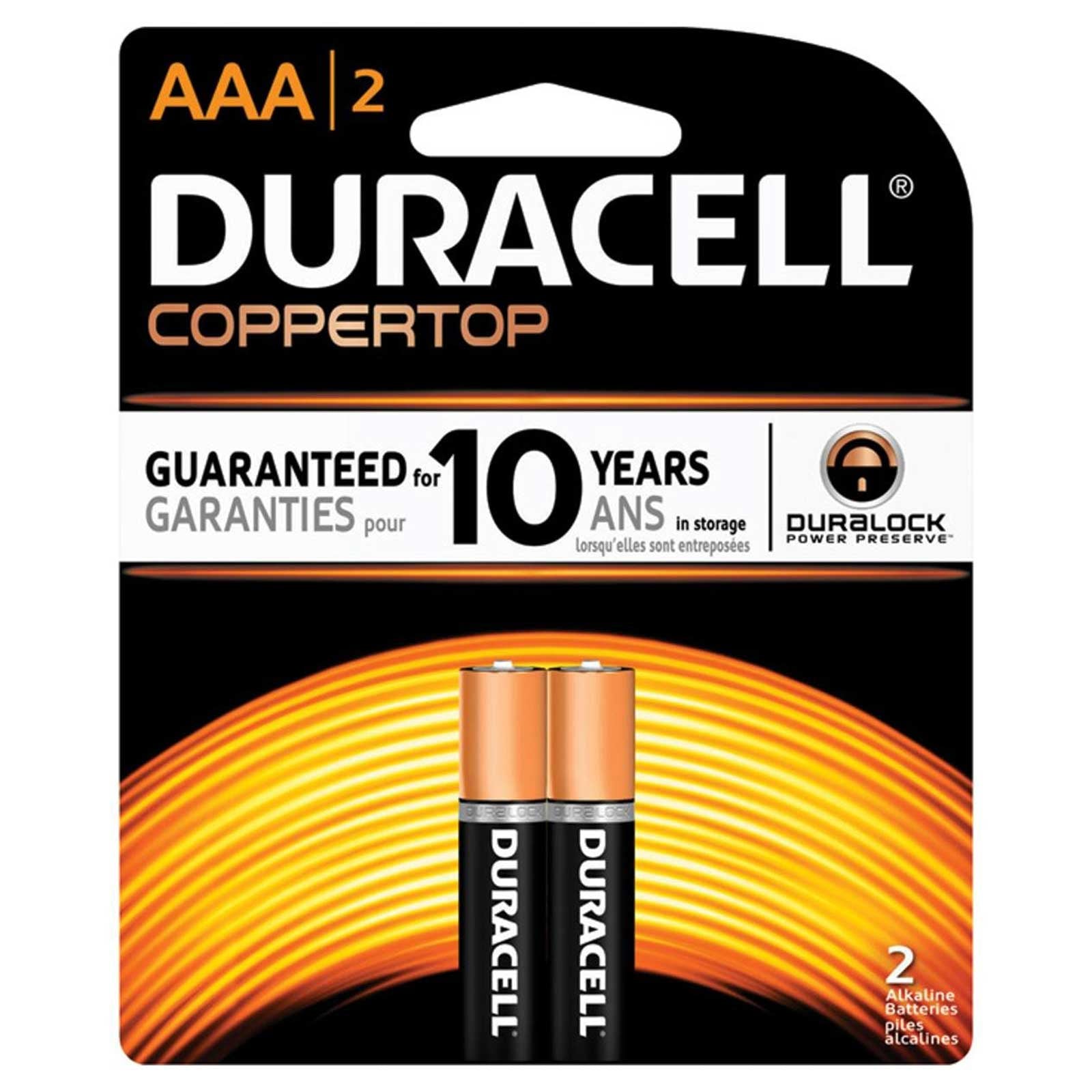 Duracell CopperTop AAA 2pk Blister - 18ct