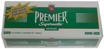 Premier Menthol King Size Filter Cigarette Tubes - 5pk