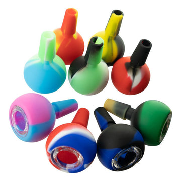 Silicone 14mm Male Bowl with Glass Screen Insert (MSRP: $3.99)