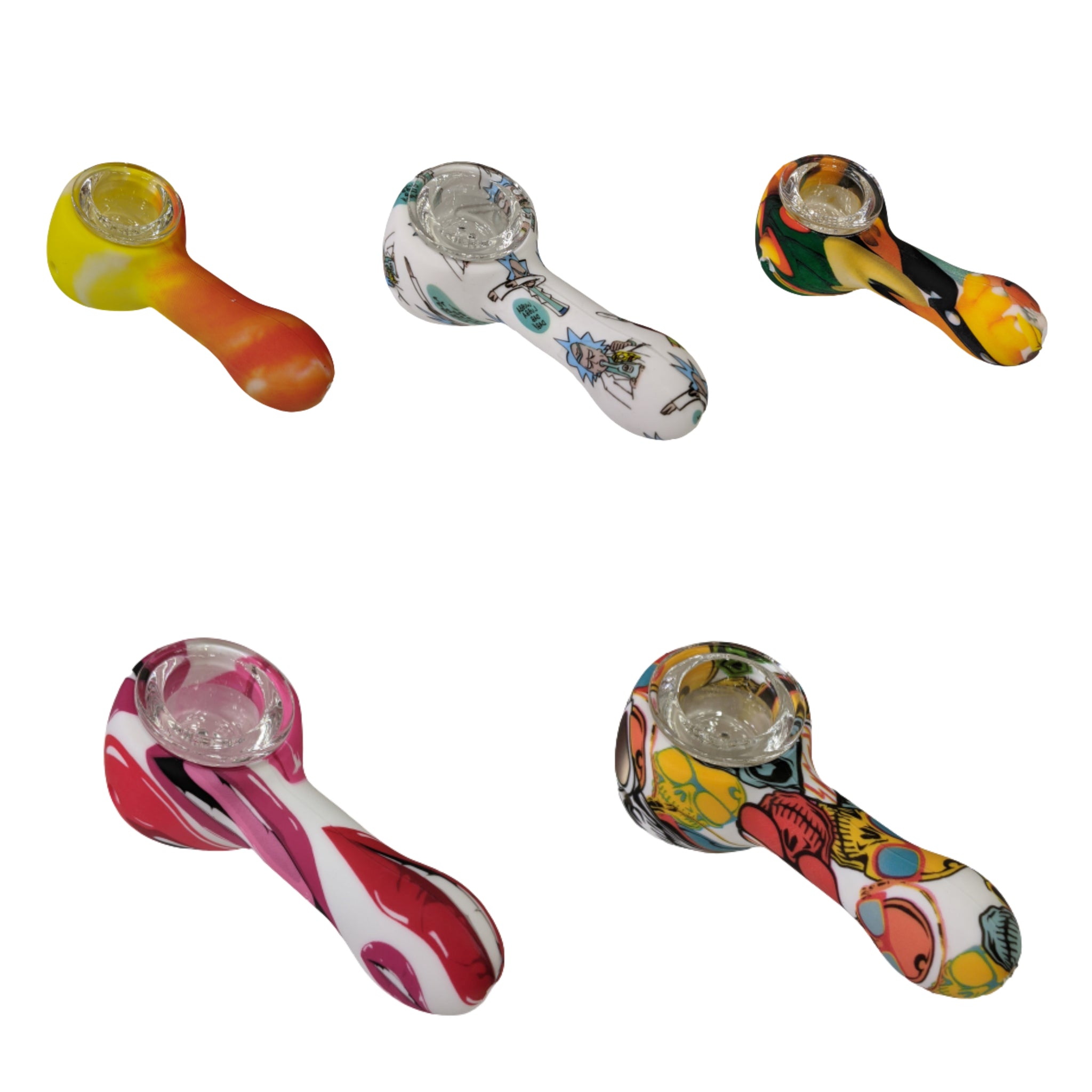 3.2" Full Printed Silicone Hand Pipe (MSRP: $4.99)