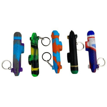 4" Silicone Keychain Submarine 10mm Nectar Collector and One Hitter Pipe (MSRP: $9.99)