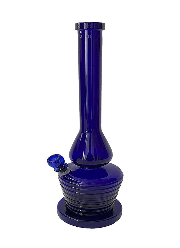 12" Sloppy Hippo Cobalt Blue Helix Water Pipe