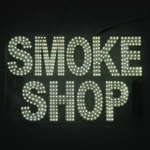 Large 12"x48" LED "SMOKE SHOP" Sign