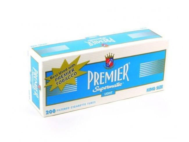 Premier Blue King Size 200 Filter Cigarette Tubes - 5pk