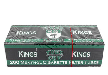 Gambler Tube Cut Menthol King Size  Filter Cigarette Tubes - 5pk