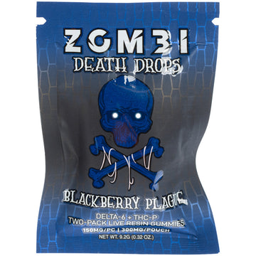 Zombi Death Drops D6 + THCP 9000mg Gummies - 30ct Display