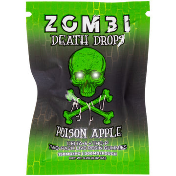 Zombi Death Drops D6 + THCP 9000mg Gummies - 30ct Display