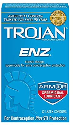 Trojan Armor Spermicidal Lubricant ENZ 6pk