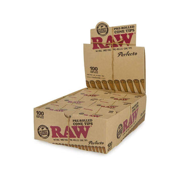 RAW Perfecto Pre-Rolled Cone Tips 100pk - 6ct Display