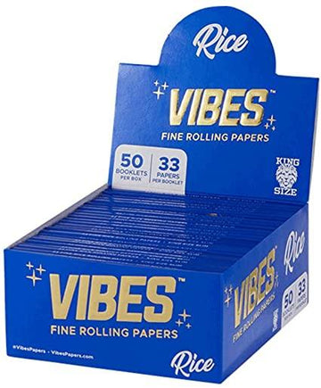 Vibes King Size Rolling Paper 33pk - 50ct Diplay