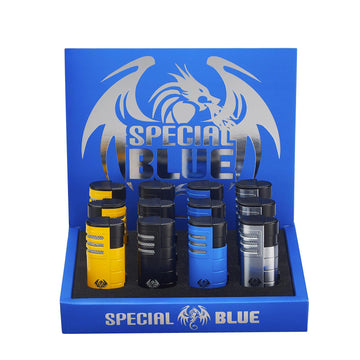 Special Blue Triple Shot Lighter - 12ct Display