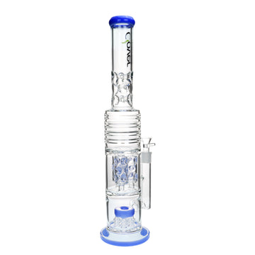22" CLOVER Bottom & Middle Perc Ice Catcher Water Pipe (WPA-234)