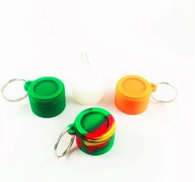6ml Silicone Key Ring Jar- 12ct - Skokie Cash & Carry