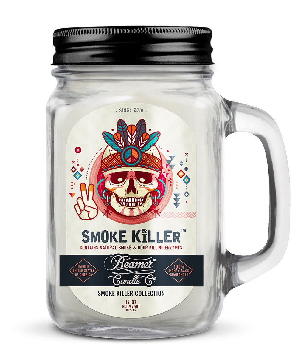 Beamer 12oz Mason Jar Candle - Smoke Killer Collection (MSRP: $15.99)
