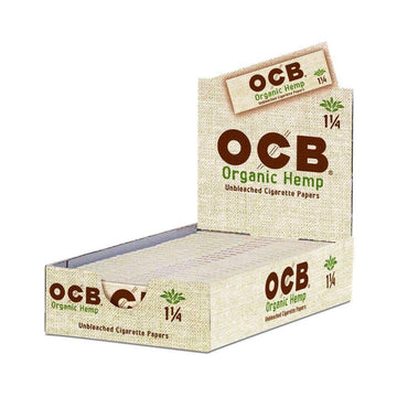 OCB Organic 1 1/4 Rolling Paper - 24ct Display (MSRP: $1.99)