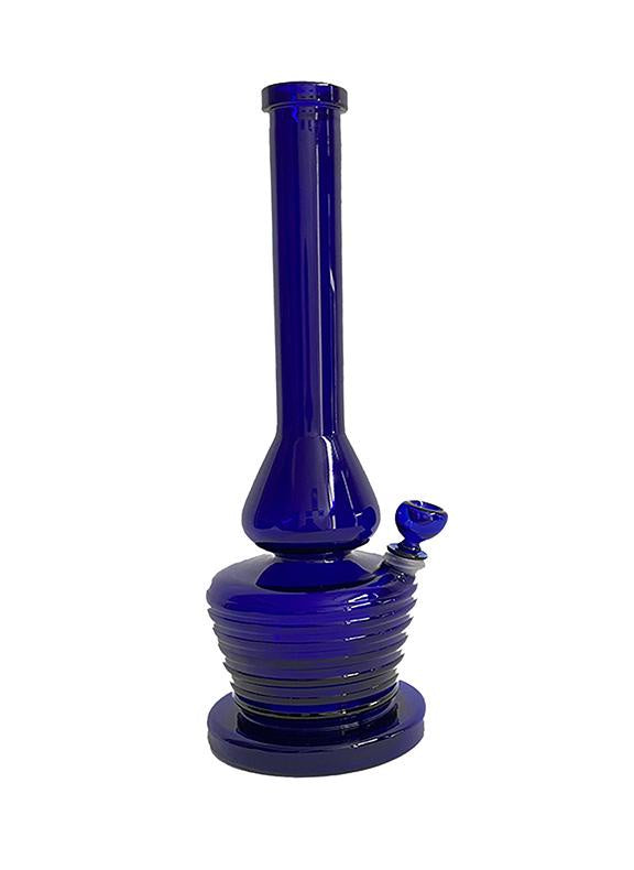 8" Sloppy Hippo Cobalt Blue Helix Water Pipe