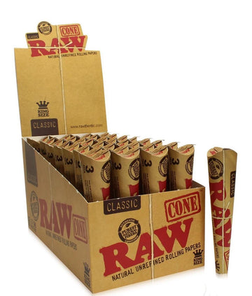 RAW Classic Pre-Rolled Cones (King Size | 1 1/4