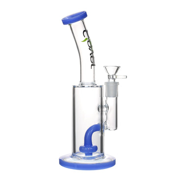 10.5" CLOVER Bent Neck Simple Cake Perc Water Pipe (WPD-127)