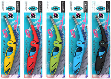 MK Foldable Refillable Slip Grip BBQ Lighter Blister - 10ct Display