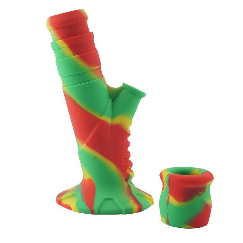 9.5" Silicone 2 Piece Water Pipe - Skokie Cash & Carry