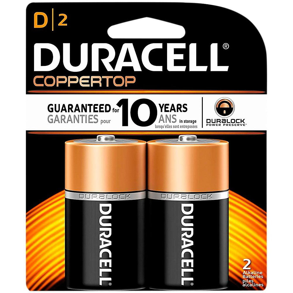 Duracell CopperTop D 2pk Blister - 6ct