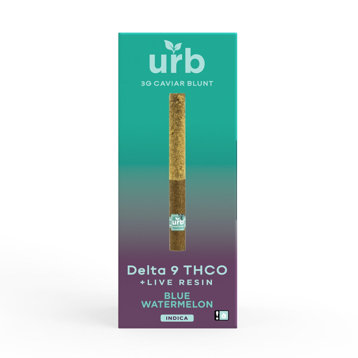URB D9 THC-O Live Resin 3g Caviar Blunts - 6ct