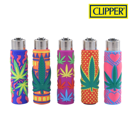 4 Ct Big Size CLIPPER Lighters RUBBER COOL POP COVER LIPS TV