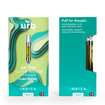 URB Delta 8 Live Resin 1ml Cartridges - 6ct Display