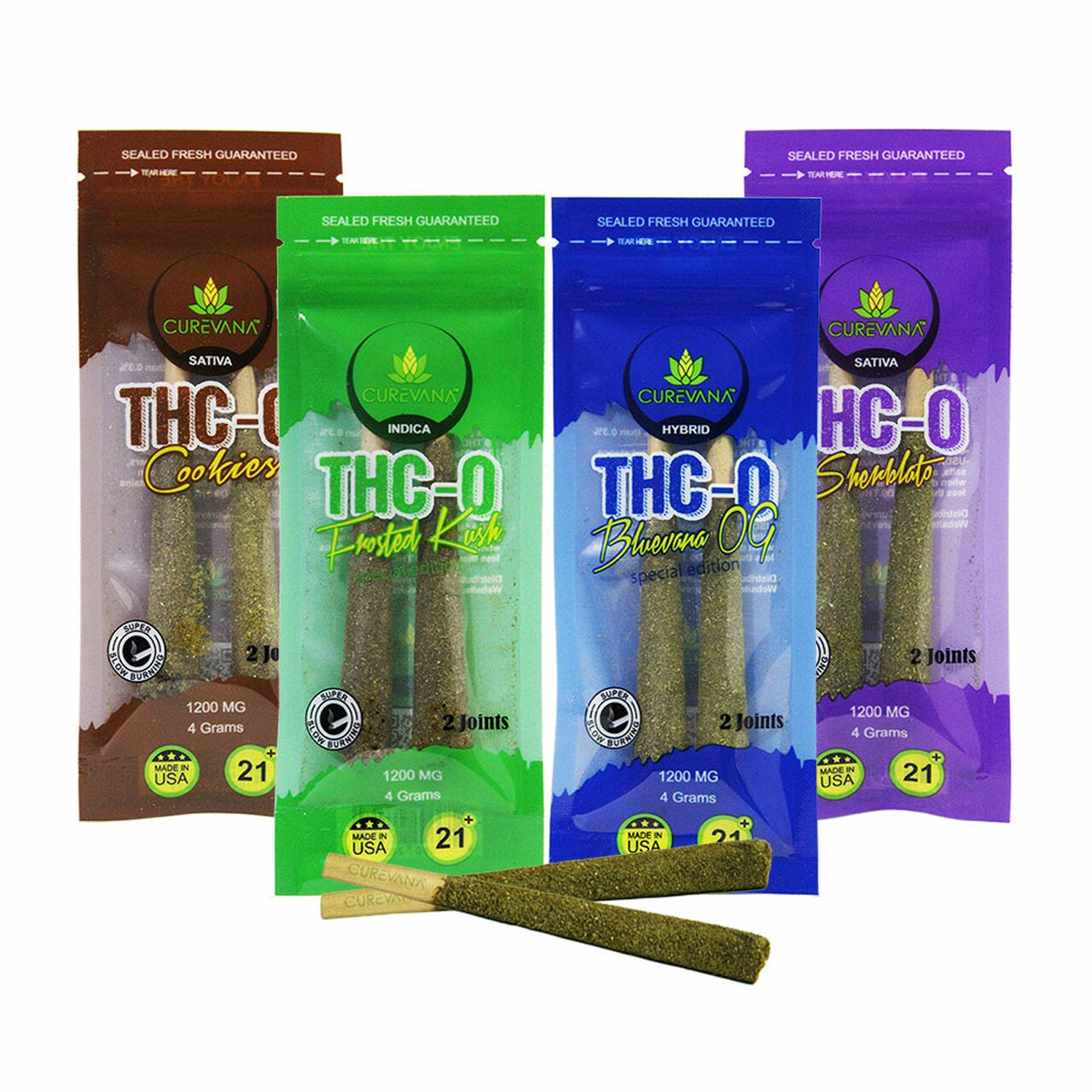 Curevana THC-O Caviar Style Pre-Rolled Cones 2pk - 12ct Display
