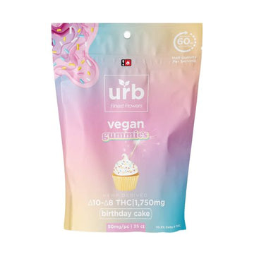 URB 1750mg Vegan D8/D10 Gummies 5ct Display