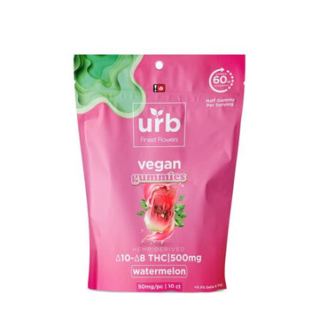 URB 1750mg Vegan D8/D10 Gummies 5ct Display