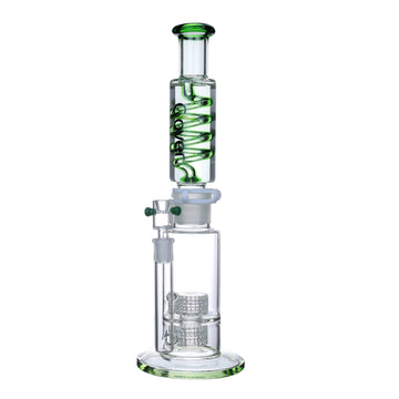 15" CLOVER Glycerin Filled Removable Top with Double Matrix Perc Water Pipe (WPA-277)