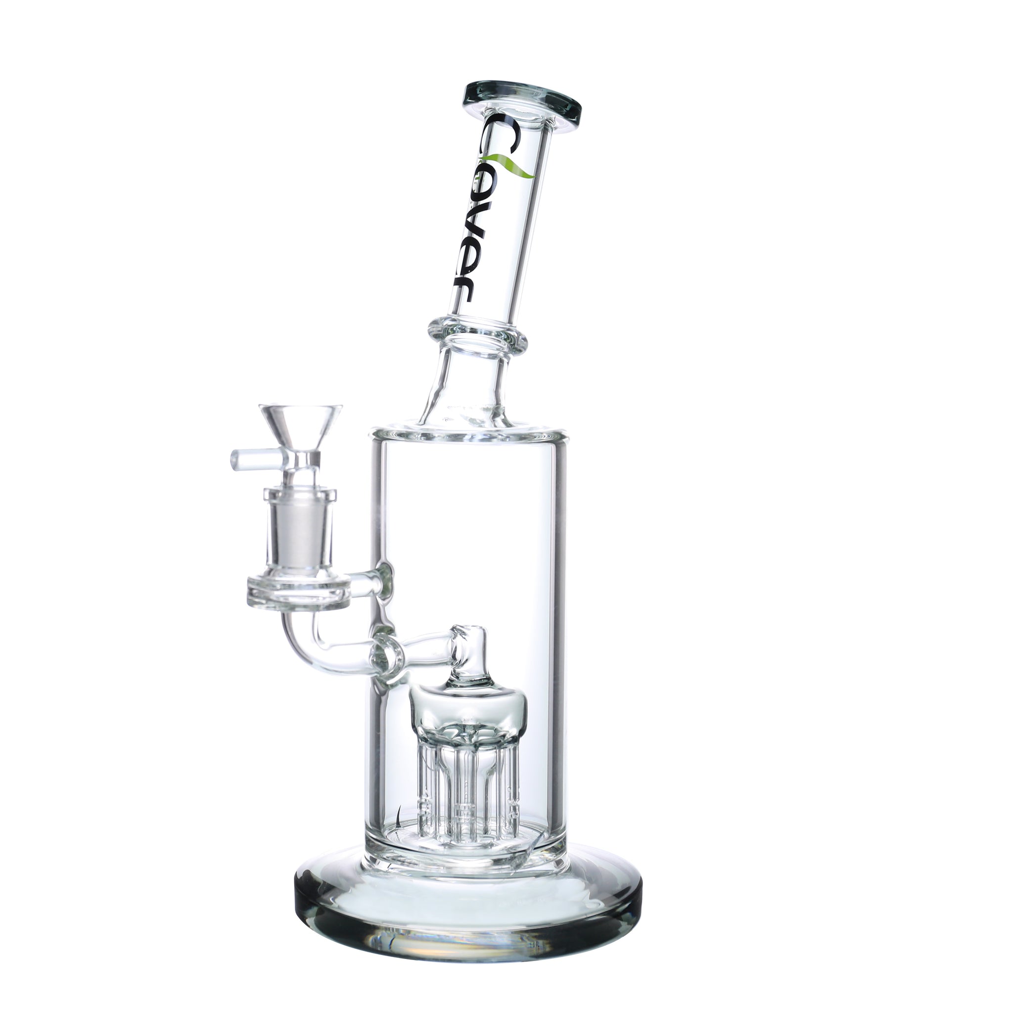 10" CLOVER Angled Neck Bottom Tree Perc Water Pipe (WPD-235)