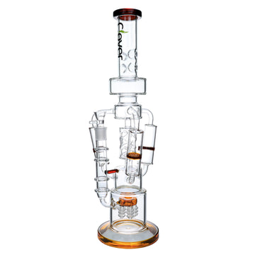 21" CLOVER Outside Triple Chamber Perc Recycler Water Pipe (WPA-249)