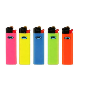 MK POM Assorted Color Premium Disposable Lighter - 50ct Display (MSRP: $1.49ea)
