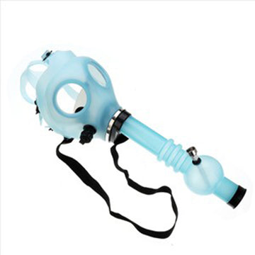 Glow In The Dark Colored Silicone Gas Mask with Water Pipe (MSRP: $39.99)
